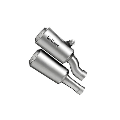 LEOVINCE LV-10 DUAL SLIP-ON MUFFLER STAINLESS STEEL ECE 15271