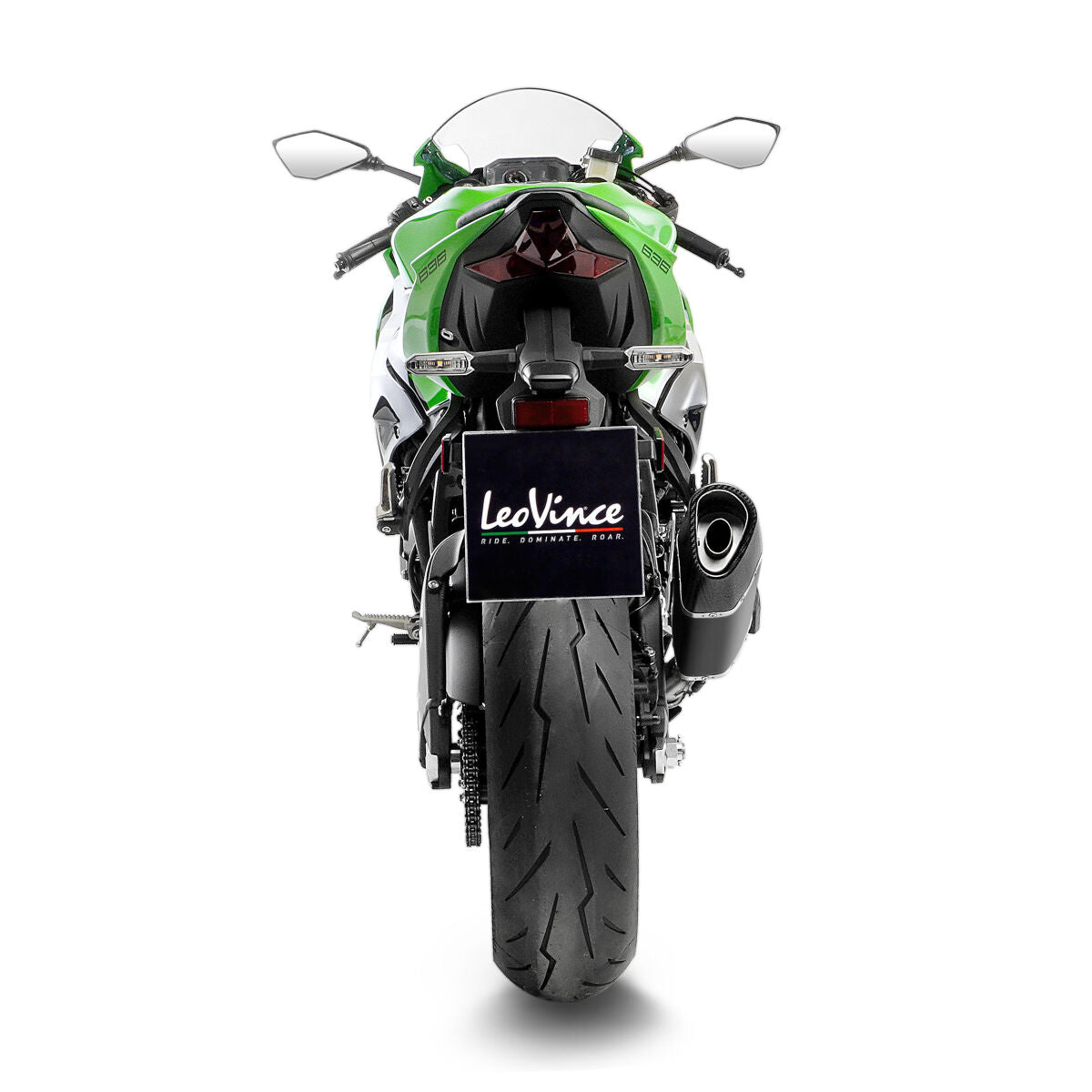LEOVINCE LV-14R BLACK EDITION SLIP-ON MUFFLER ECE 15625B
