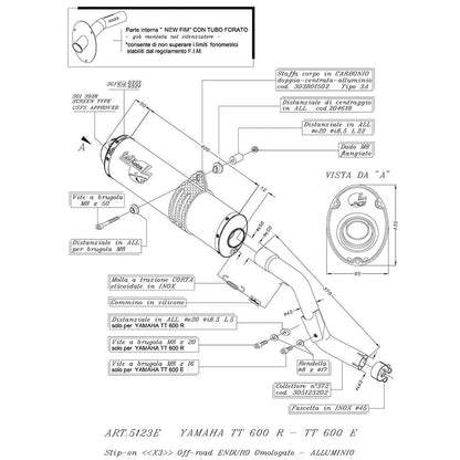 LEOVINCE MUFFLER LV-X ENDURO SLIP-ON 5123E