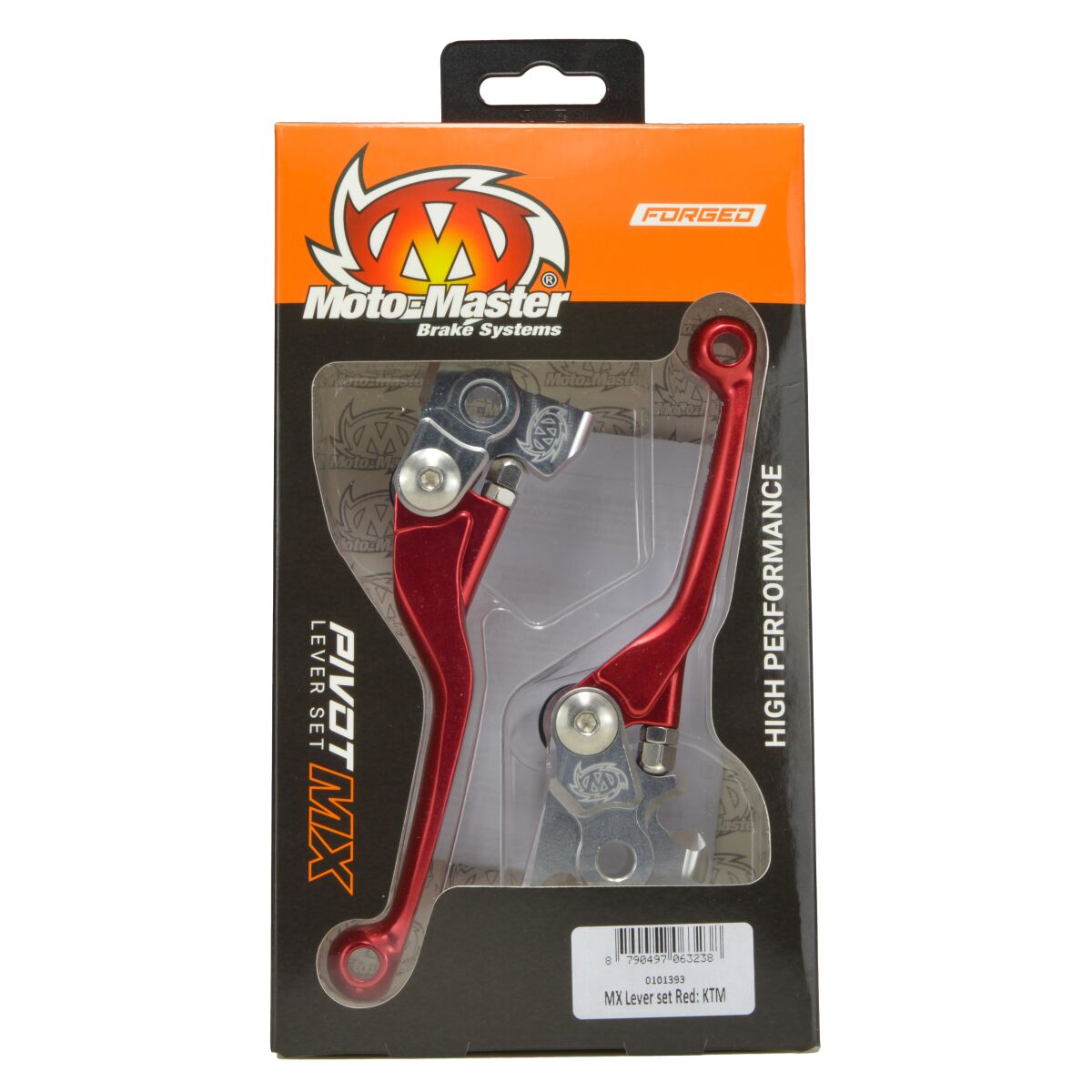MOTO-MASTER PIVOT LEVER SET RED 101343