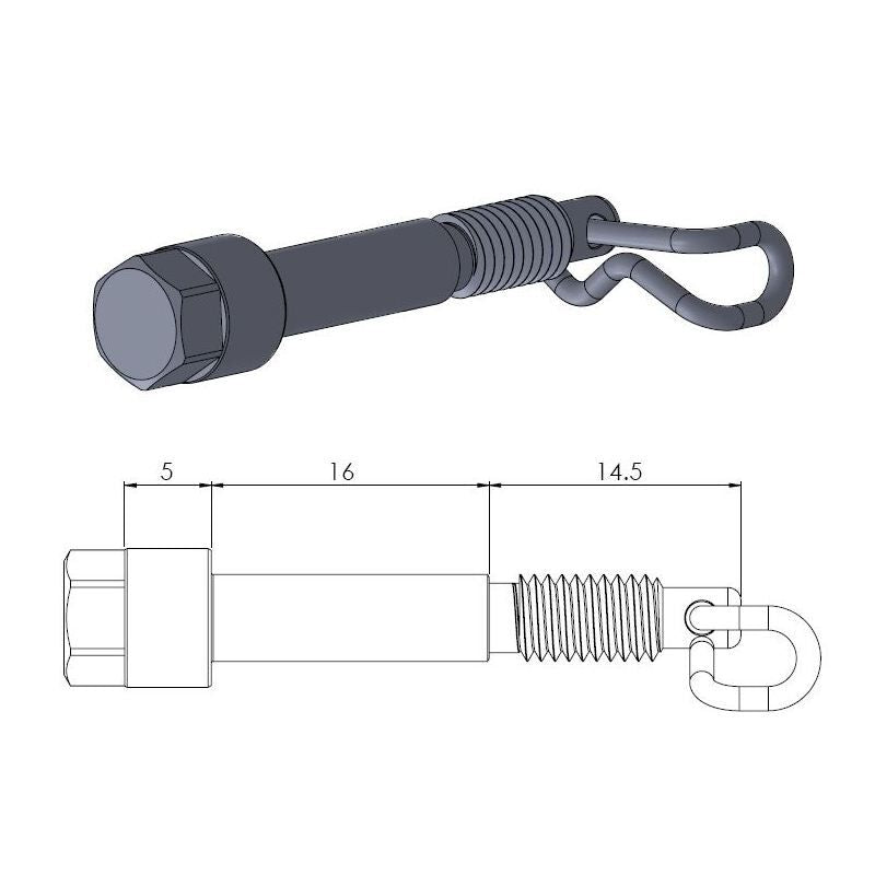 MOTO-MASTER BRAKE PAD PIN OEM REPLACEMENT 213041