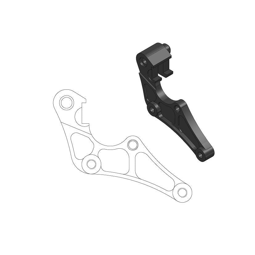 MOTO-MASTER BRAKE CALIPER RELOCATION BRACKET SM STREET 320mm 211068