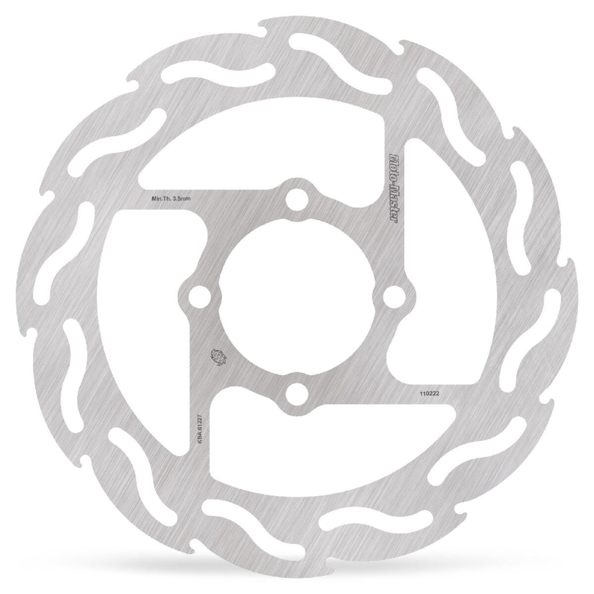 MOTO-MASTER BRAKE ROTOR FIXED FLAME NATURAL 110228