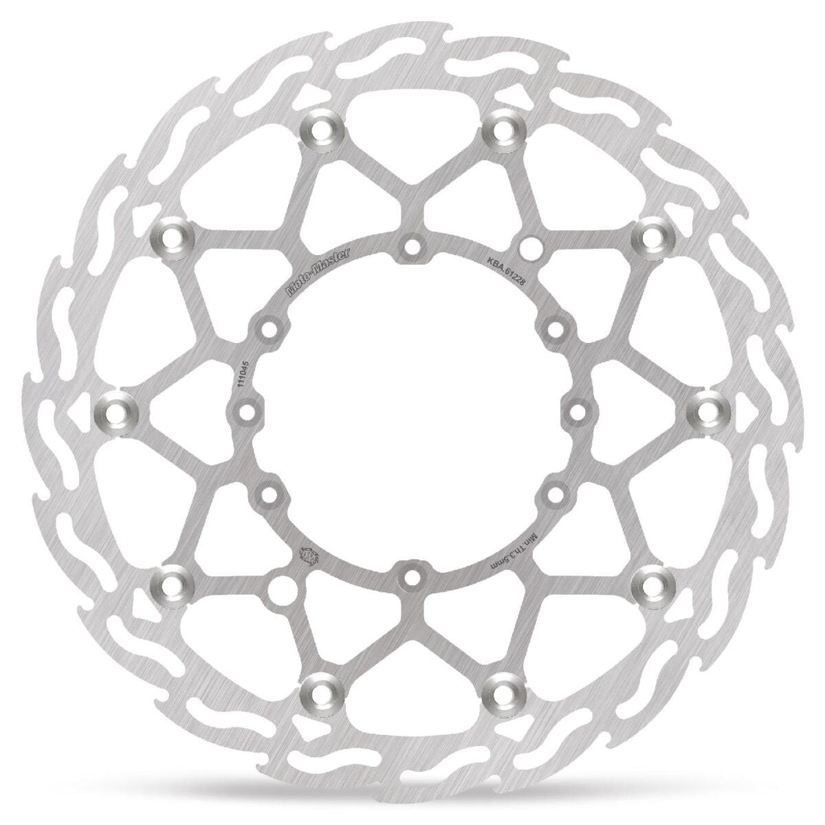 MOTO-MASTER BRAKE ROTOR FLOATING FLAME NATURAL 111045