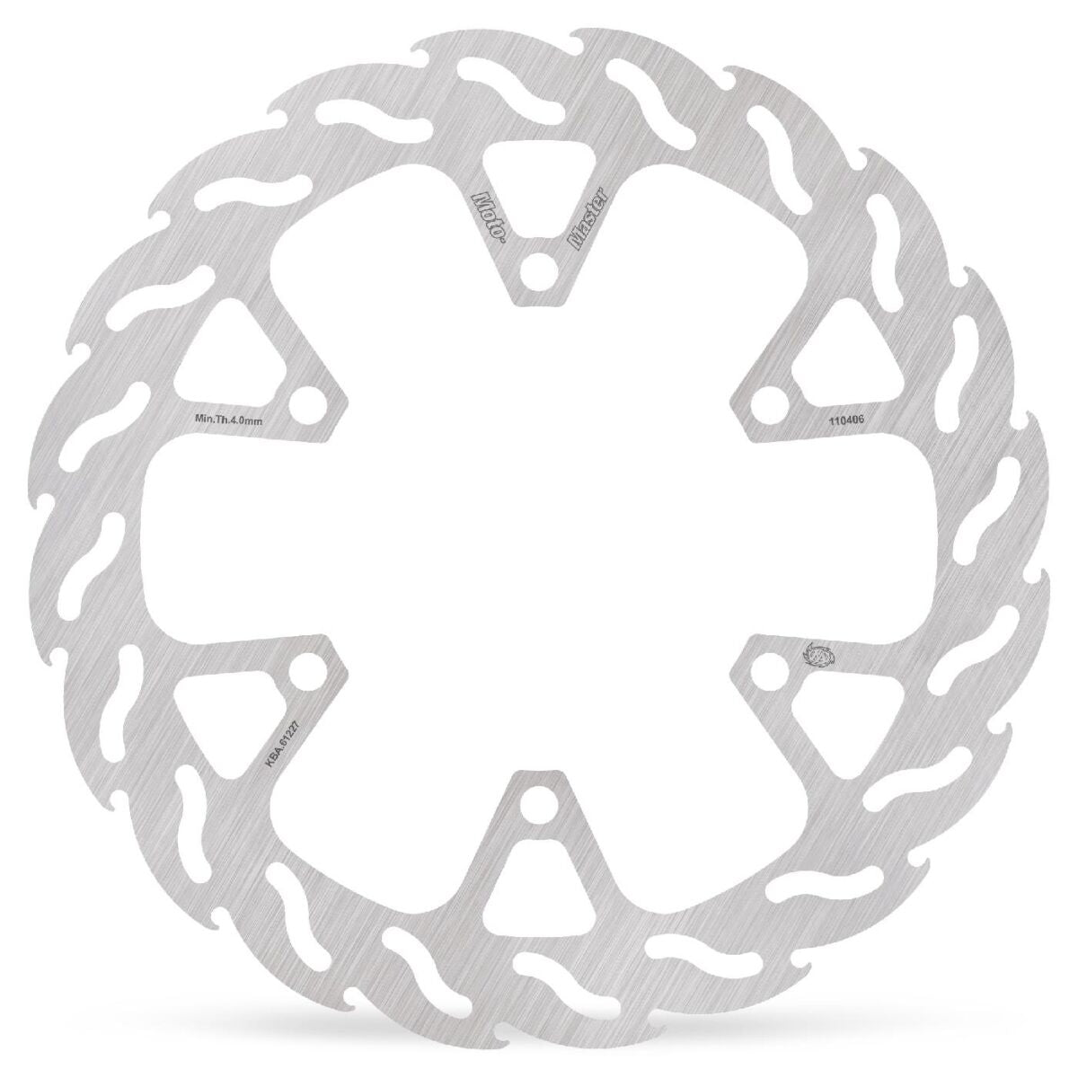 MOTO-MASTER BRAKE ROTOR FIXED FLAME NATURAL 110406
