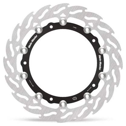 MOTO-MASTER BRAKE ROTOR FLOATING FLAME BLACK 113080