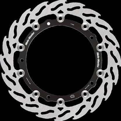MOTO-MASTER BRAKE ROTOR FLOATING FLAME BLACK 113080