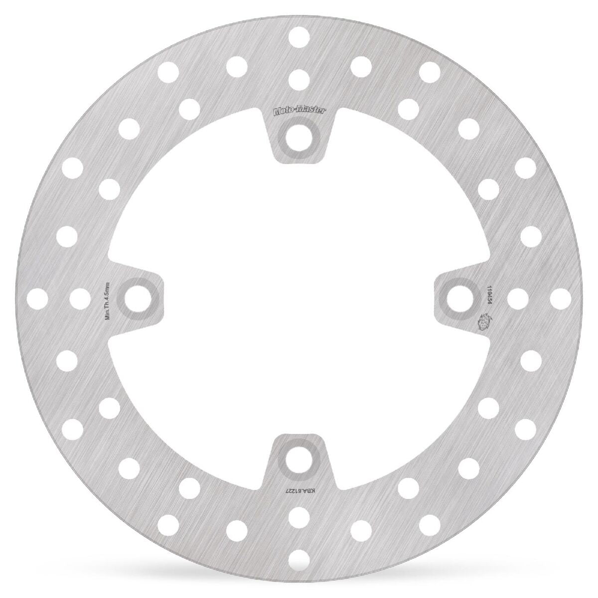 MOTO-MASTER BRAKE ROTOR FIXED HALO ROUND NATURAL 110454