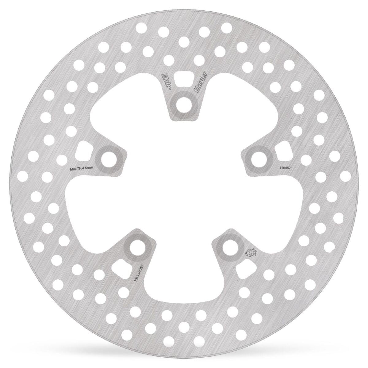 MOTO-MASTER BRAKE ROTOR FIXED HALO ROUND NATURAL 110457