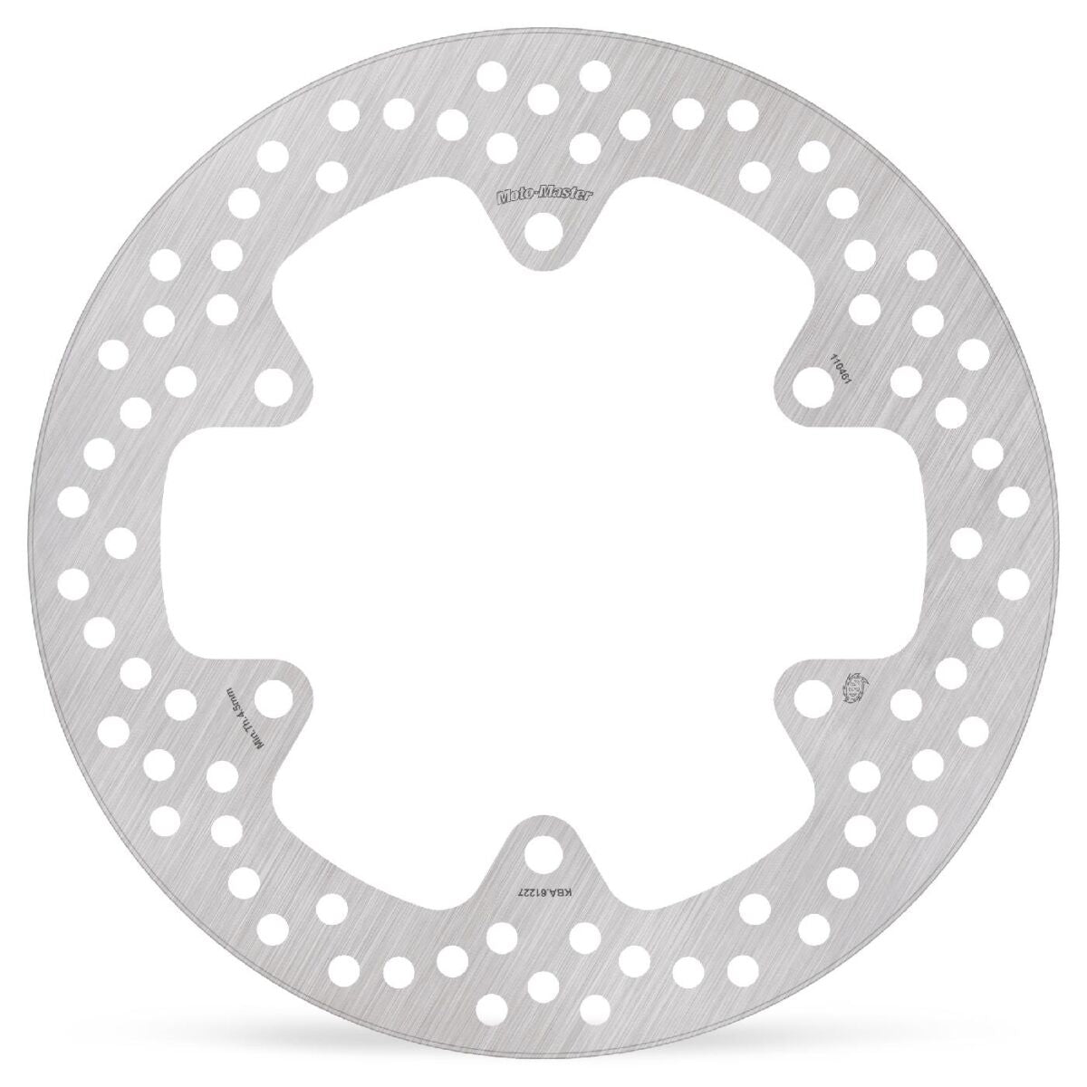 MOTO-MASTER BRAKE ROTOR FIXED HALO ROUND NATURAL 110461