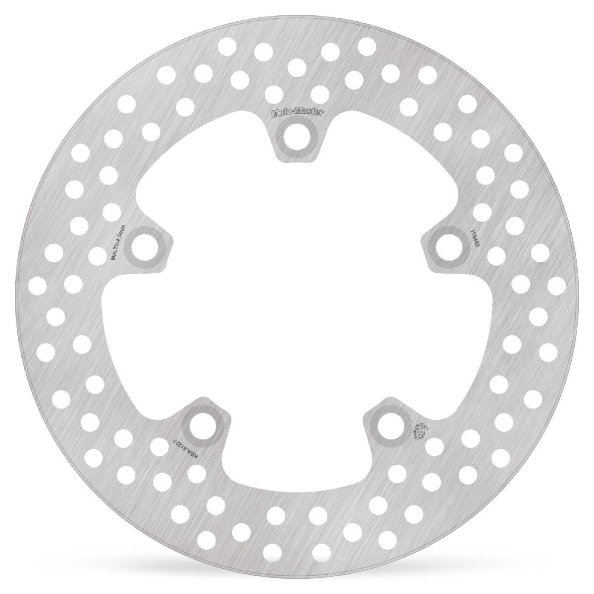 MOTO-MASTER BRAKE ROTOR FIXED HALO ROUND NATURAL 110463