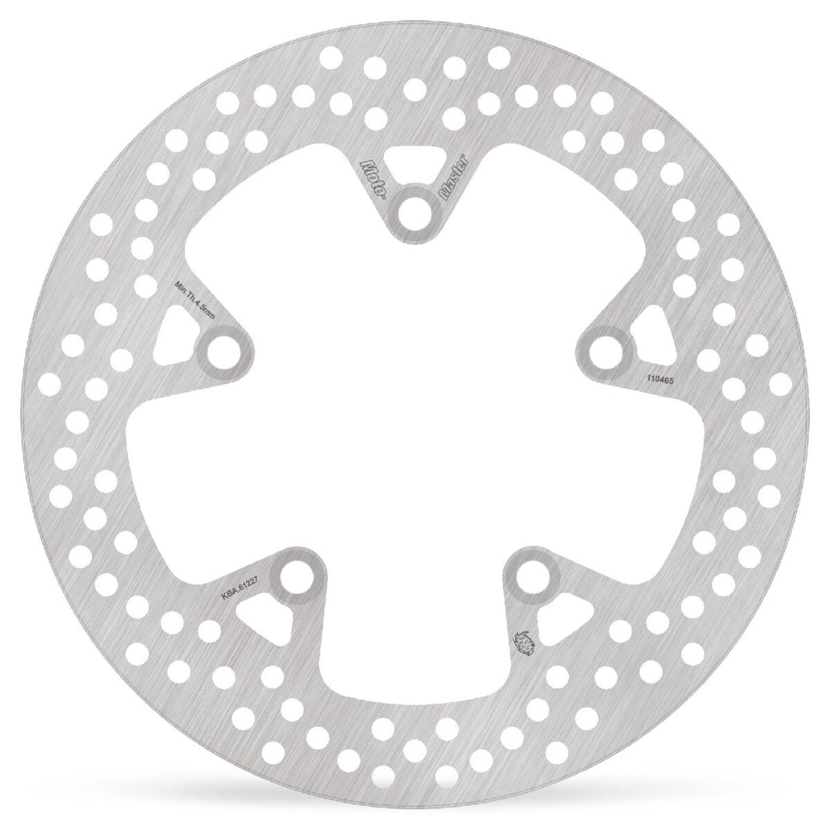 MOTO-MASTER BRAKE ROTOR FIXED HALO ROUND NATURAL 110465