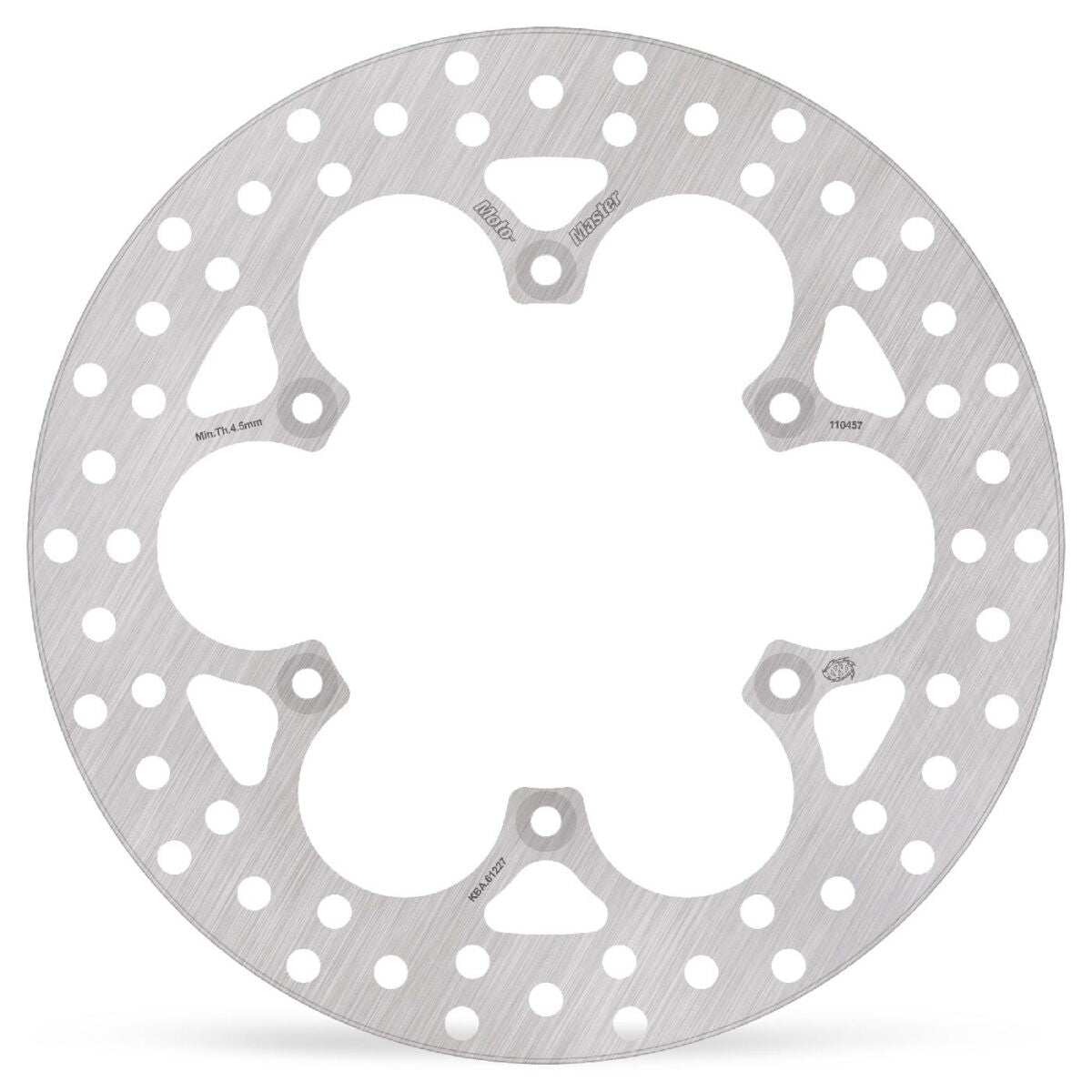 MOTO-MASTER BRAKE ROTOR FIXED HALO ROUND NATURAL 110466