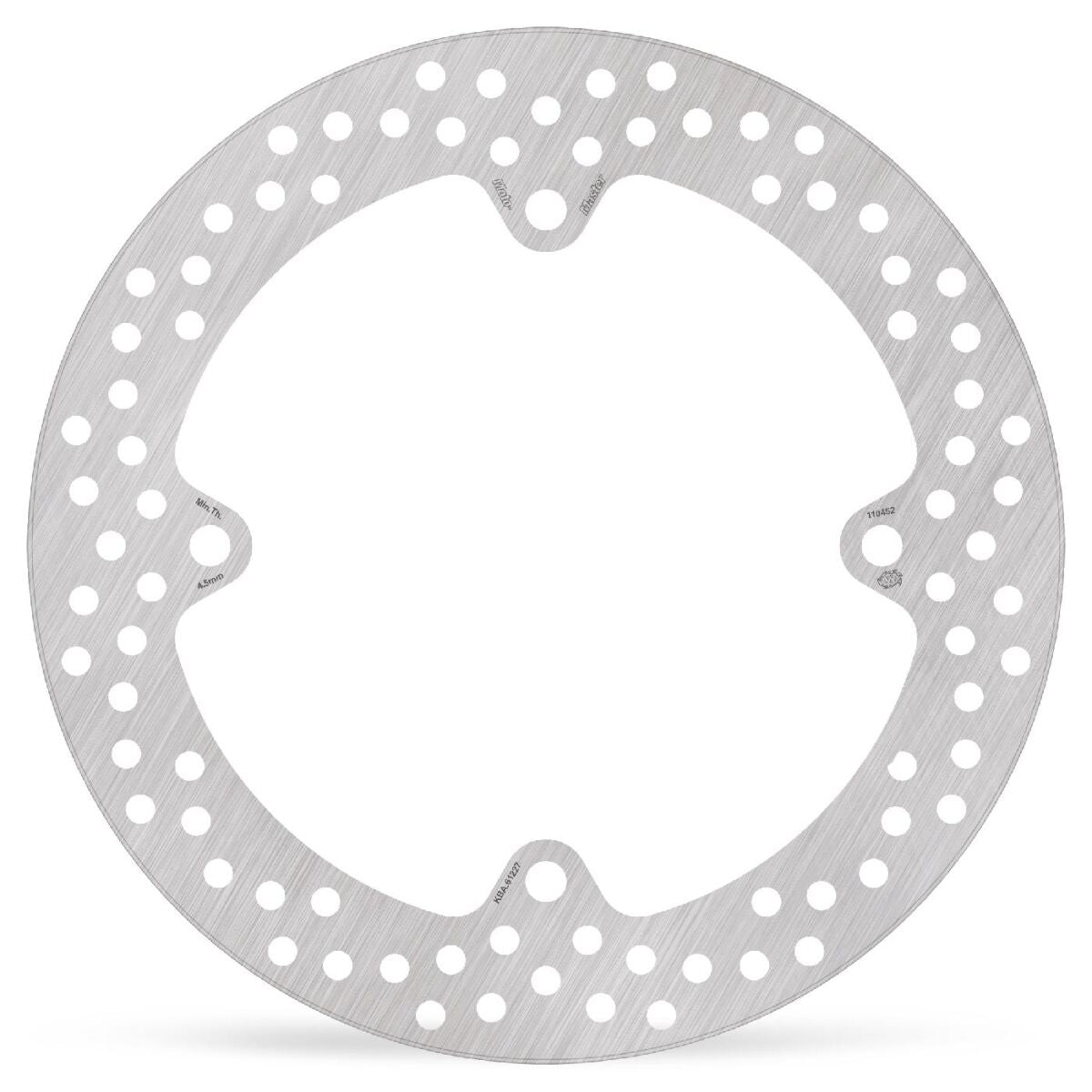 MOTO-MASTER BRAKE ROTOR FIXED HALO ROUND NATURAL 110467