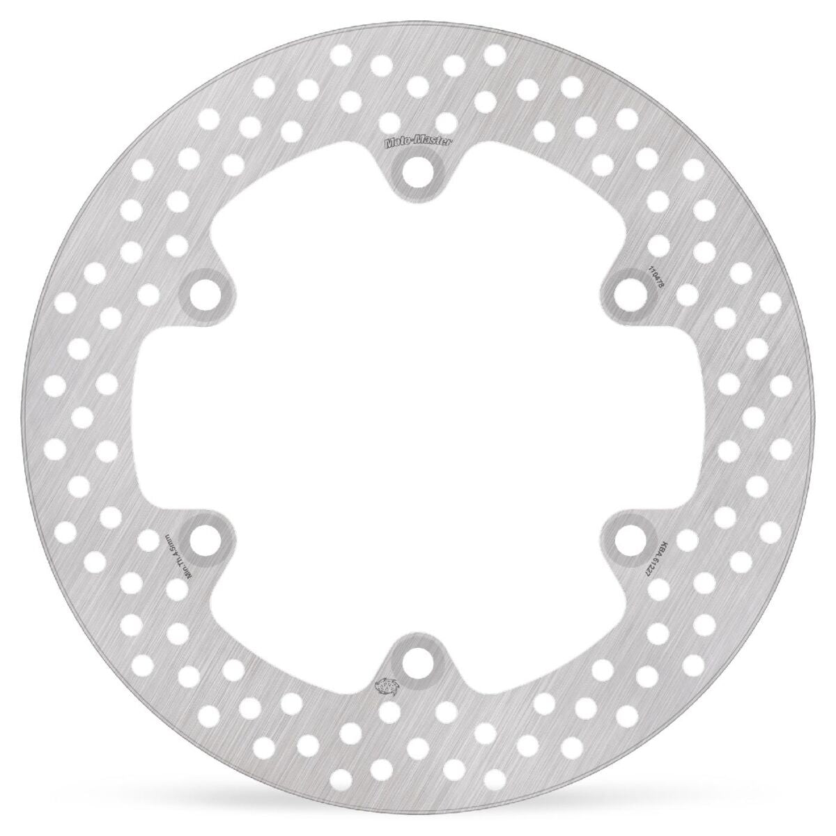 MOTO-MASTER BRAKE ROTOR FIXED HALO ROUND NATURAL 110478