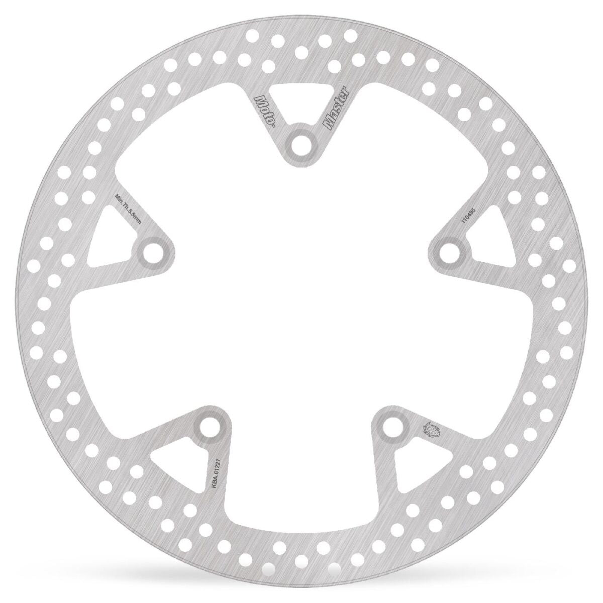 MOTO-MASTER BRAKE ROTOR FIXED HALO ROUND NATURAL 110485