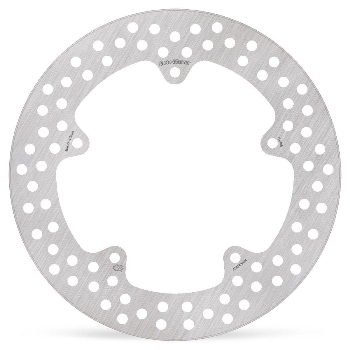 MOTO-MASTER BRAKE ROTOR FIXED HALO ROUND NATURAL 110488