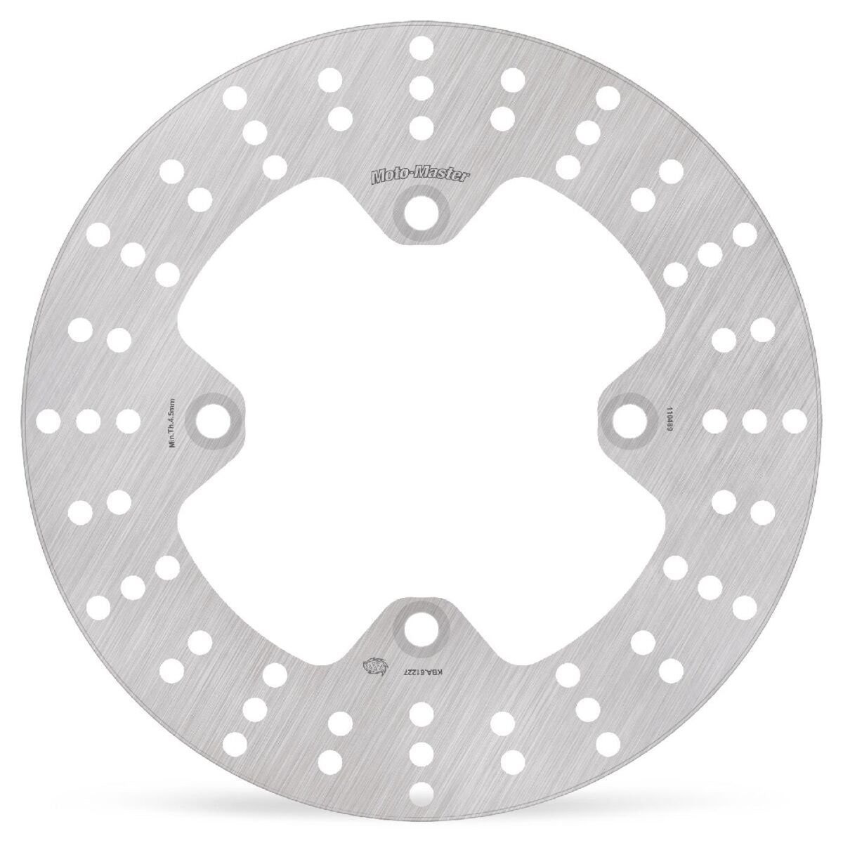 MOTO-MASTER BRAKE ROTOR FIXED HALO ROUND NATURAL 110489