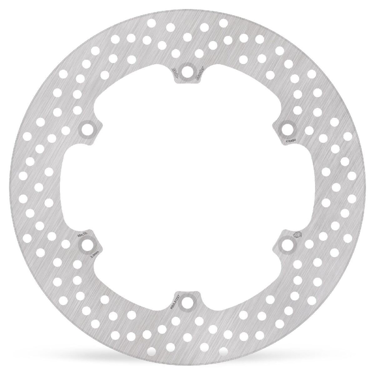 MOTO-MASTER BRAKE ROTOR FIXED HALO ROUND NATURAL 110494