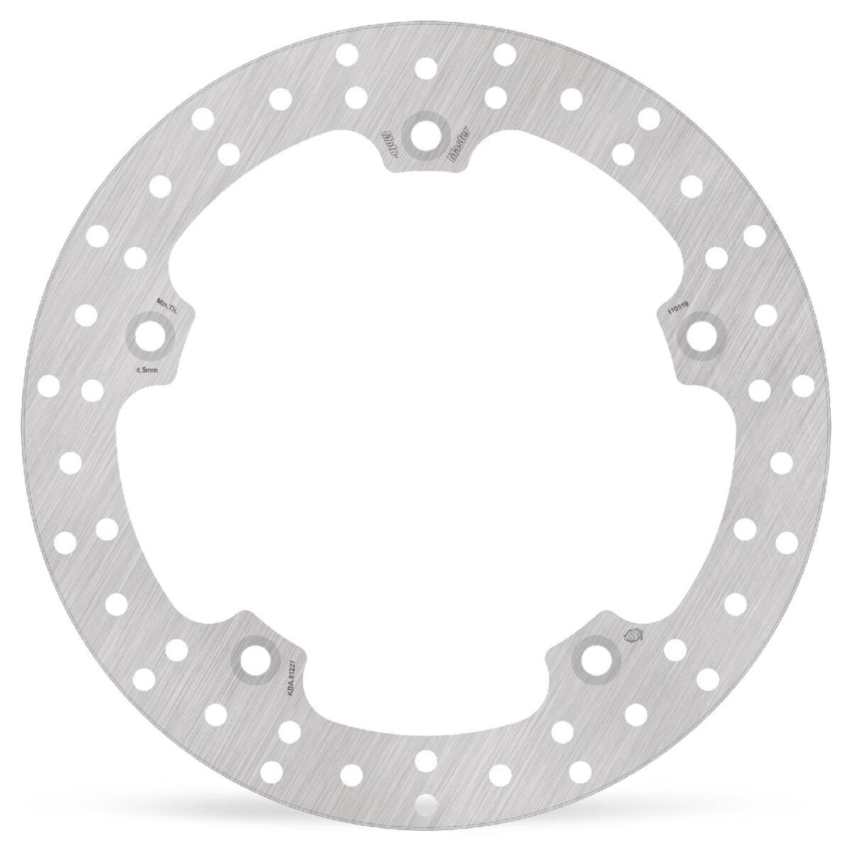 MOTO-MASTER BRAKE ROTOR FIXED HALO ROUND NATURAL 110519