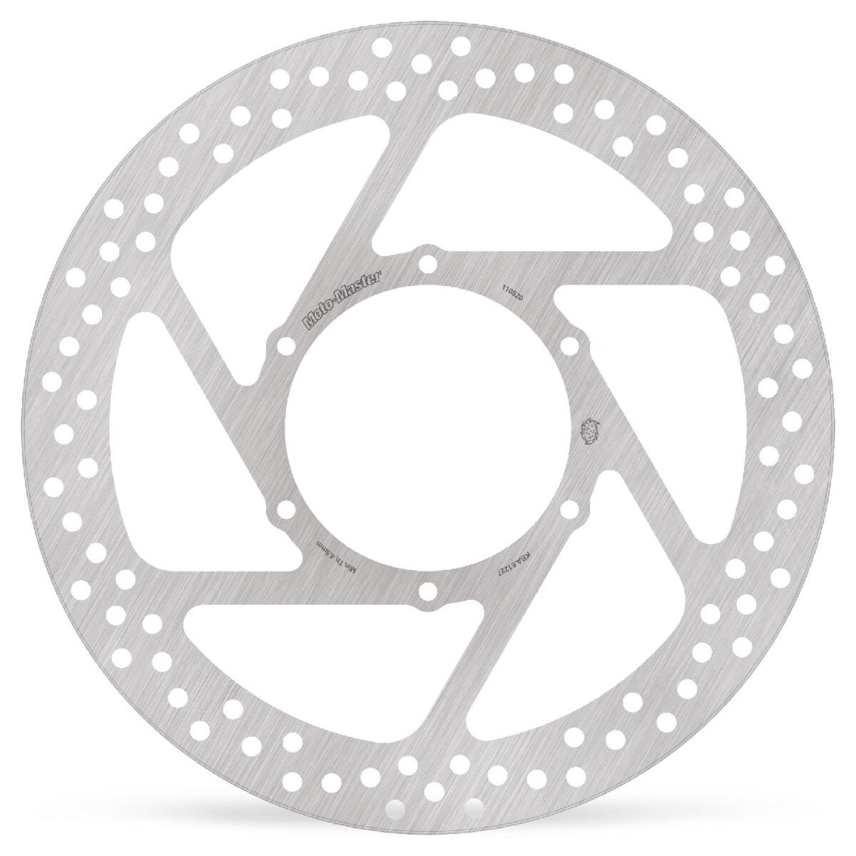 MOTO-MASTER BRAKE ROTOR FIXED HALO ROUND NATURAL 110520