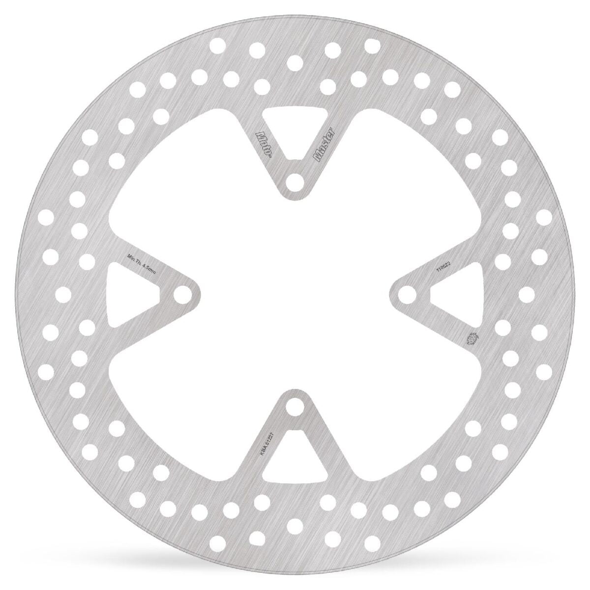MOTO-MASTER BRAKE ROTOR FIXED HALO ROUND NATURAL 110522