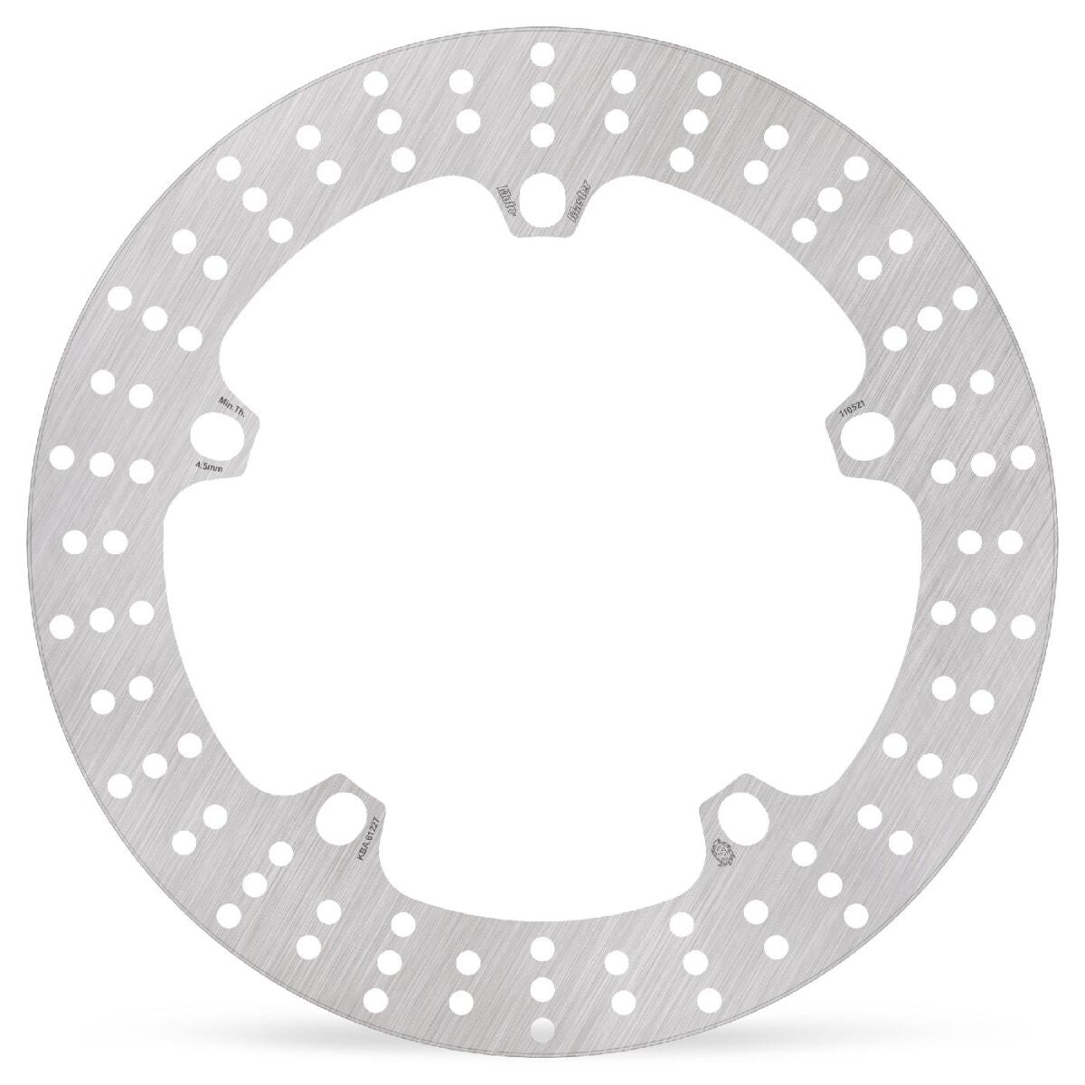 MOTO-MASTER BRAKE ROTOR FIXED HALO ROUND NATURAL 110521