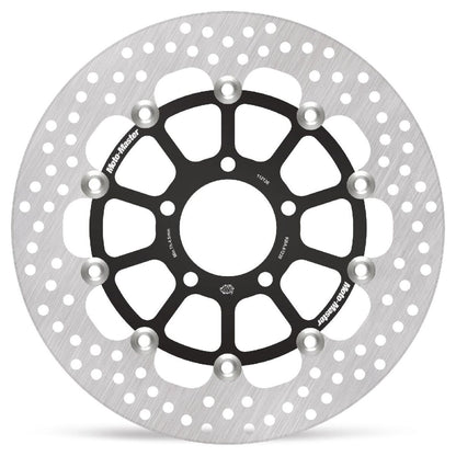 MOTO-MASTER BRAKE ROTOR FLOATING HALO ROUND BLACK 112126