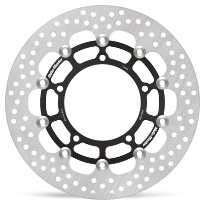 MOTO-MASTER BRAKE ROTOR FLOATING HALO ROUND BLACK 112128