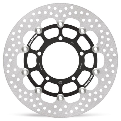 MOTO-MASTER BRAKE ROTOR FLOATING HALO ROUND BLACK 112131
