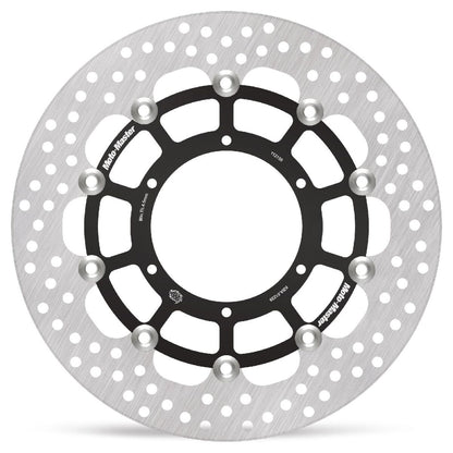 MOTO-MASTER BRAKE ROTOR FLOATING HALO ROUND BLACK 112155