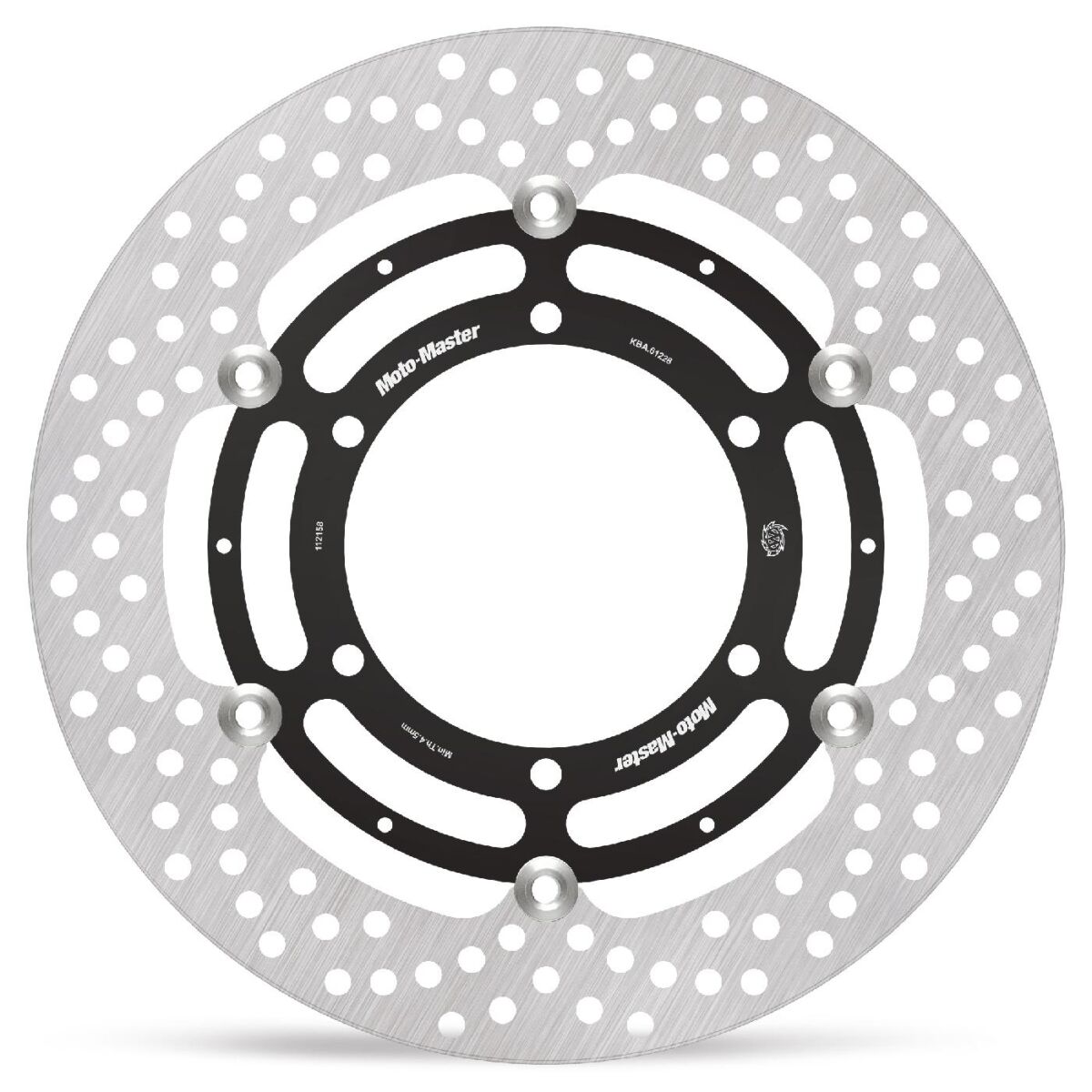 MOTO-MASTER BRAKE ROTOR FLOATING HALO ROUND BLACK 112158