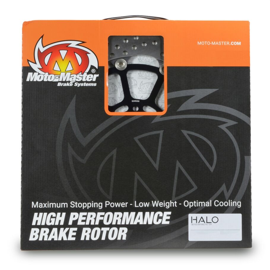 MOTO-MASTER BRAKE ROTOR FLOATING HALO ROUND BLACK 112159
