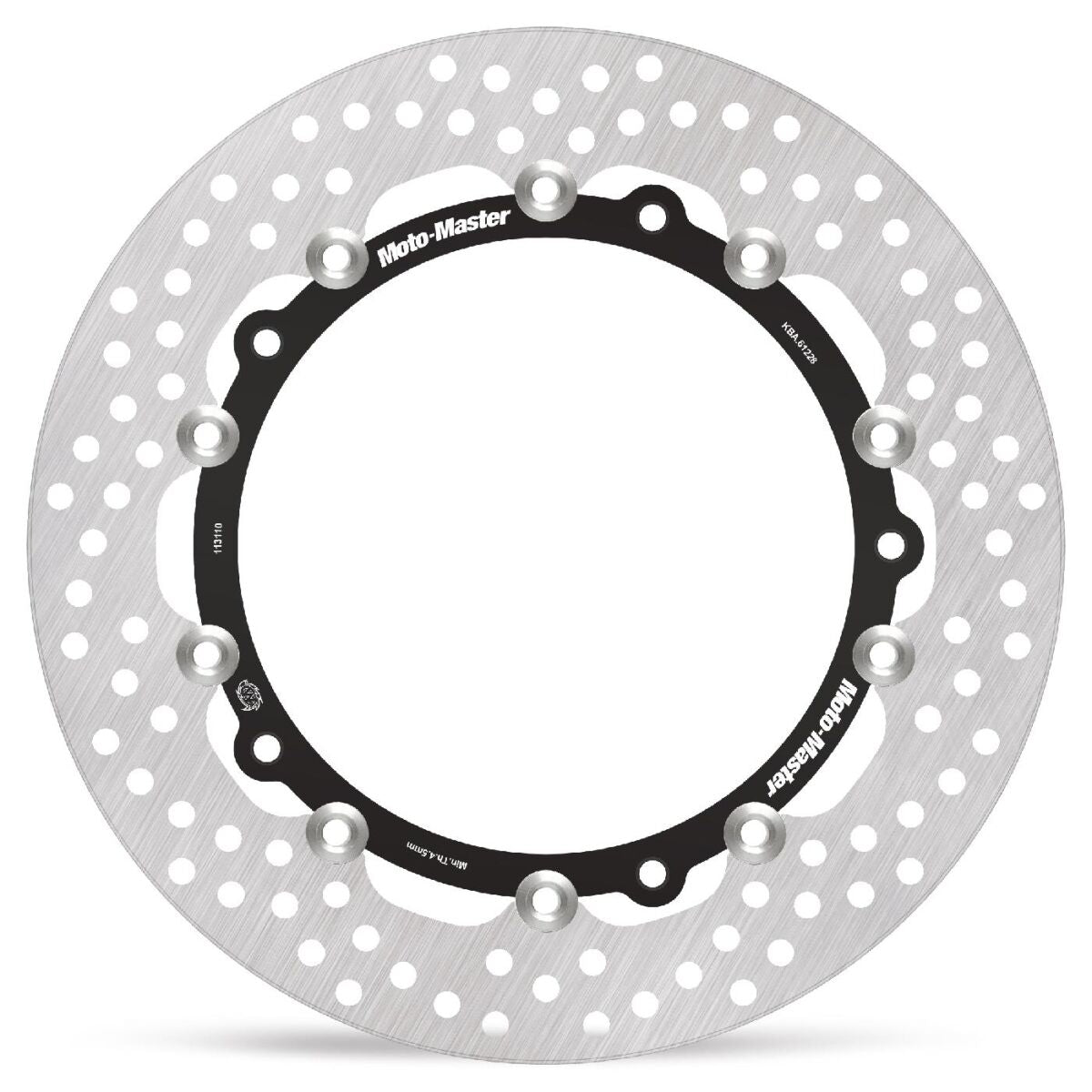 MOTO-MASTER BRAKE ROTOR FLOATING HALO ROUND BLACK 113110