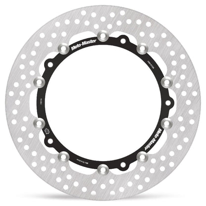 MOTO-MASTER BRAKE ROTOR FLOATING HALO ROUND BLACK 113110