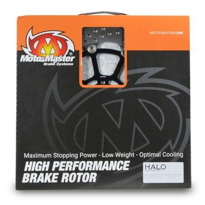 MOTO-MASTER BRAKE ROTOR FLOATING HALO ROUND BLACK 113129