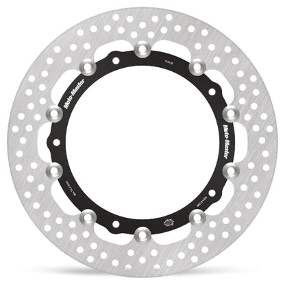 MOTO-MASTER BRAKE ROTOR FLOATING HALO ROUND BLACK 113135