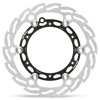MOTO-MASTER BRAKE ROTOR FLOATING FLAME BLACK 112145