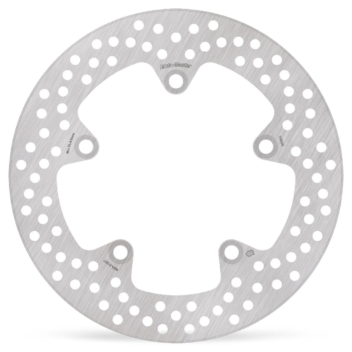 MOTO-MASTER BRAKE ROTOR FIXED HALO ROUND NATURAL 110529