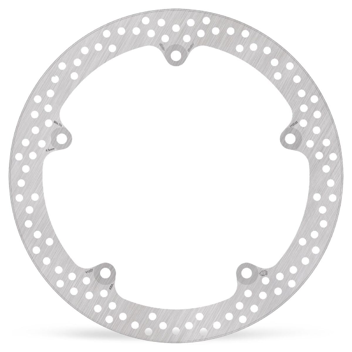 MOTO-MASTER BRAKE ROTOR FIXED HALO ROUND NATURAL 110532