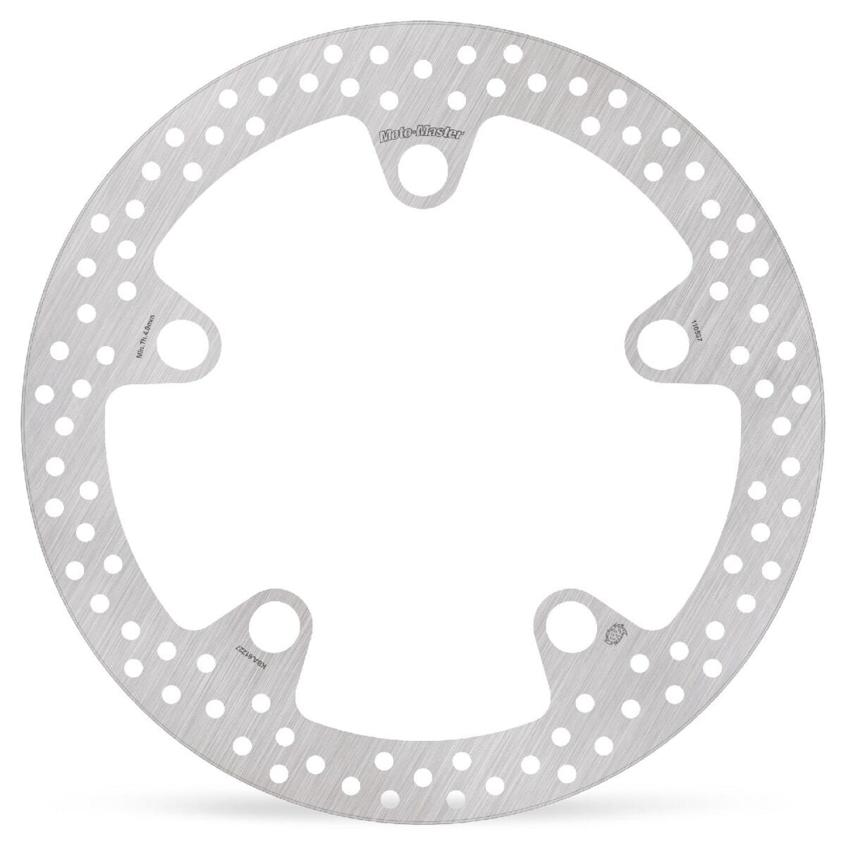 MOTO-MASTER BRAKE ROTOR FIXED HALO ROUND NATURAL 110537