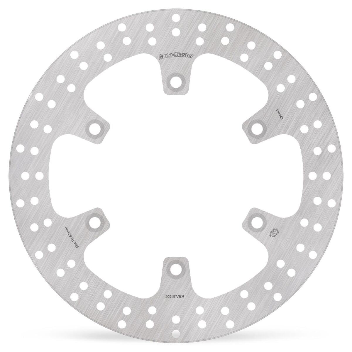 MOTO-MASTER BRAKE ROTOR FIXED HALO ROUND NATURAL 110543