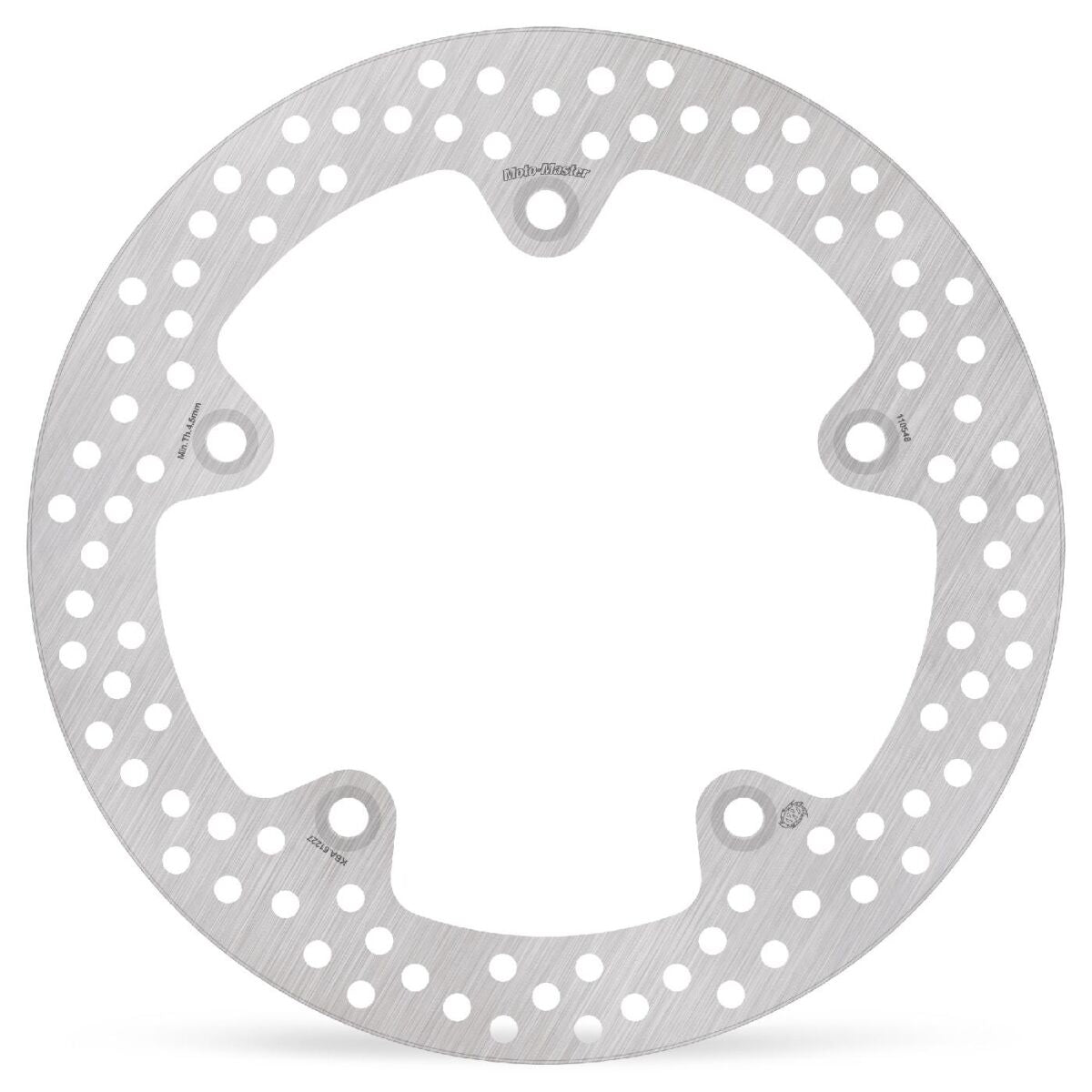 MOTO-MASTER BRAKE ROTOR FIXED HALO ROUND NATURAL 110548