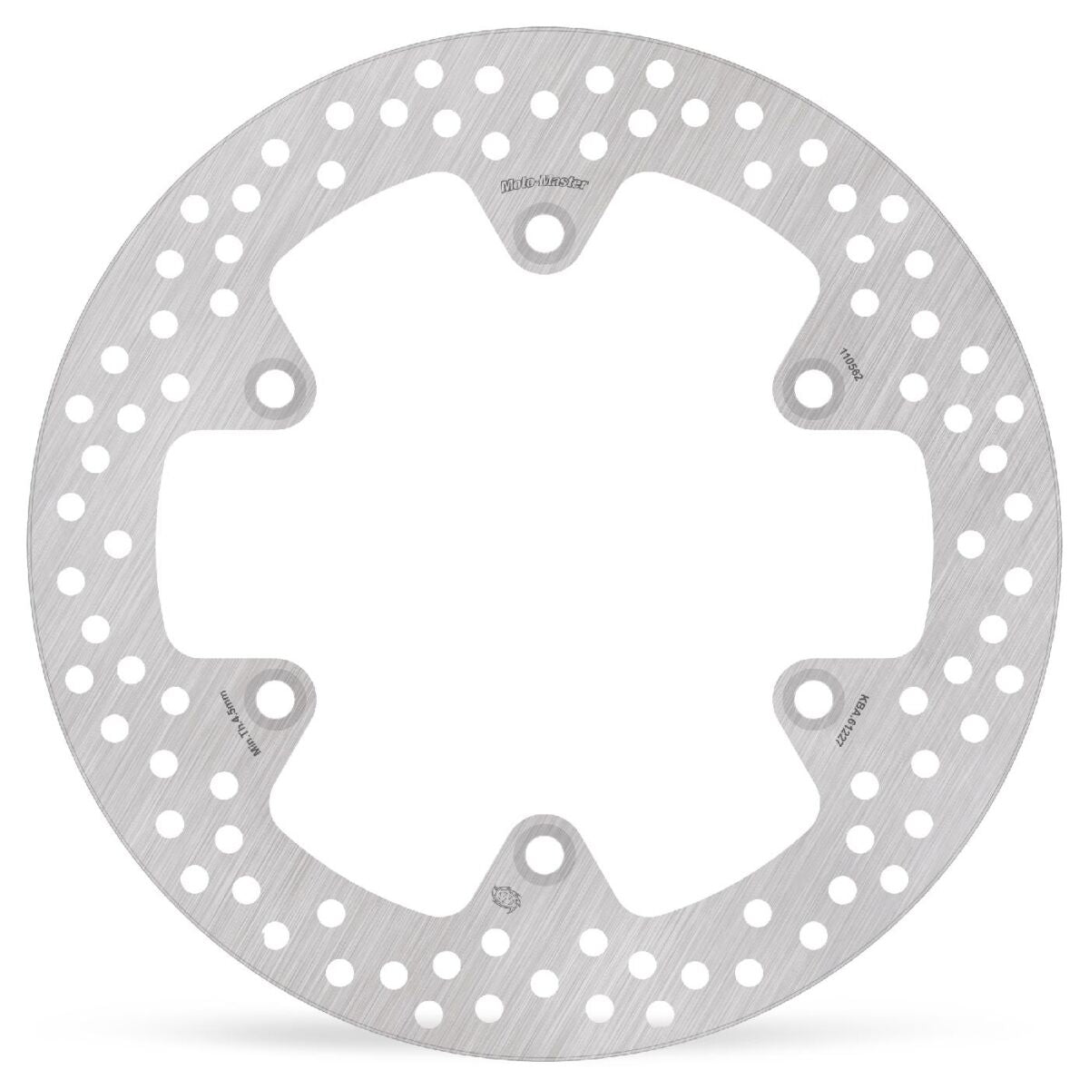 MOTO-MASTER BRAKE ROTOR FIXED HALO ROUND NATURAL 110562