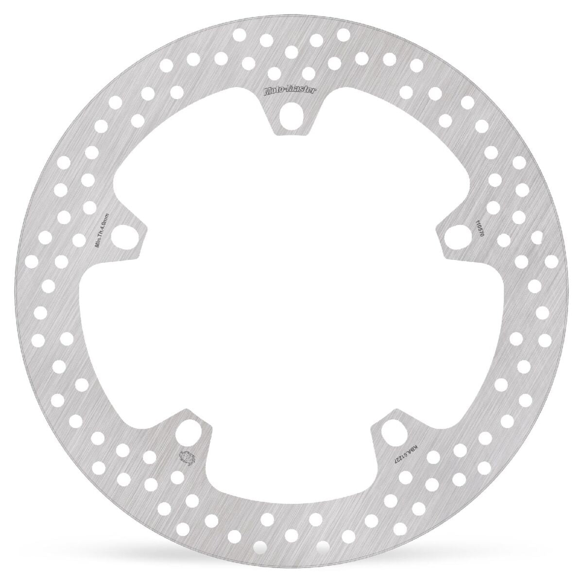 MOTO-MASTER BRAKE ROTOR FIXED HALO ROUND NATURAL 110570
