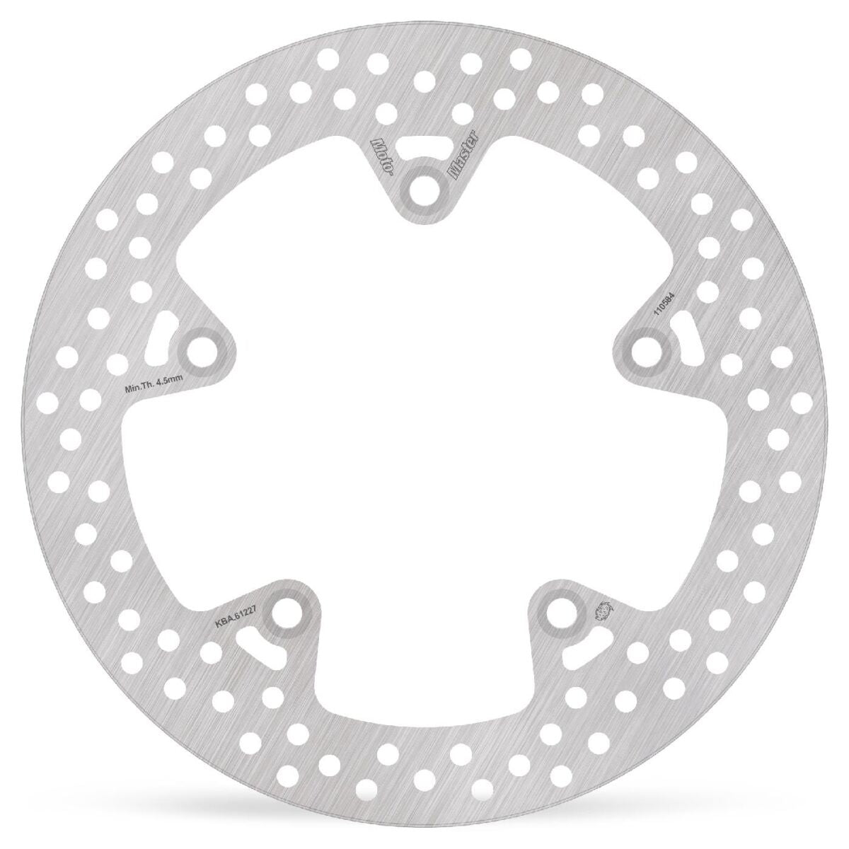 MOTO-MASTER BRAKE ROTOR FIXED HALO ROUND NATURAL 110584