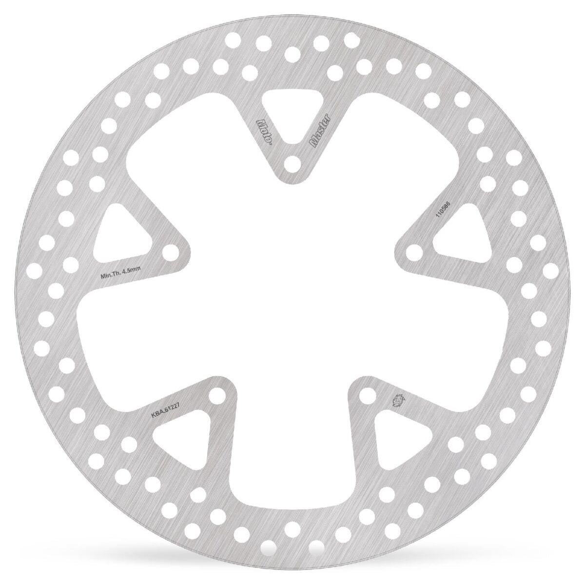 MOTO-MASTER BRAKE ROTOR FIXED HALO ROUND NATURAL 110588