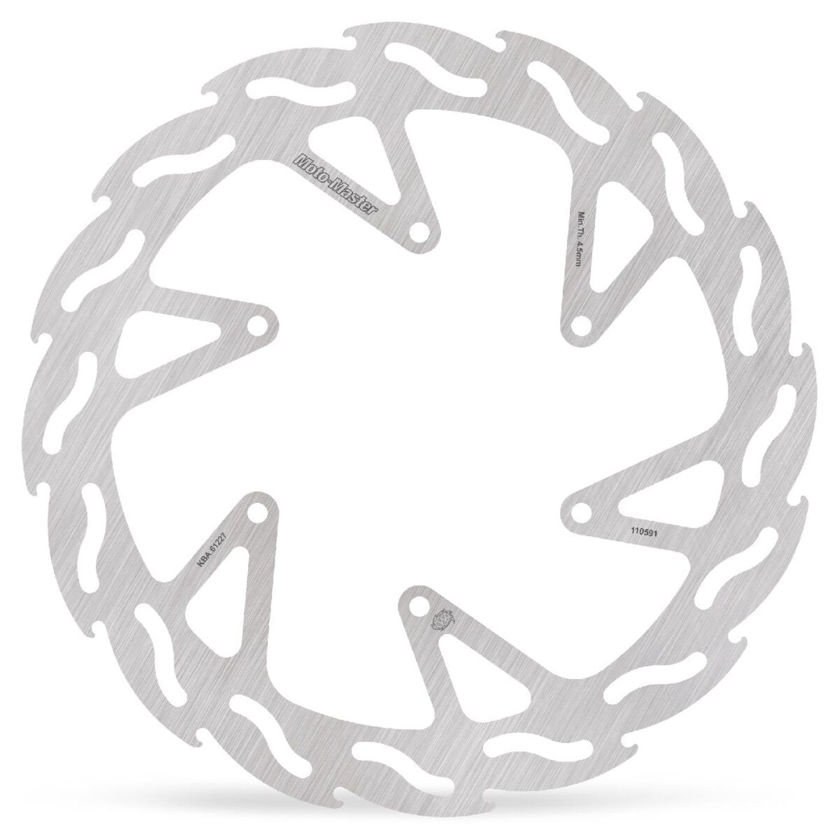 MOTO-MASTER BRAKE ROTOR FIXED FLAME NATURAL 110591