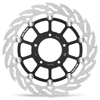 MOTO-MASTER BRAKE ROTOR FLOATING FLAME FLAMED BLACK 112217