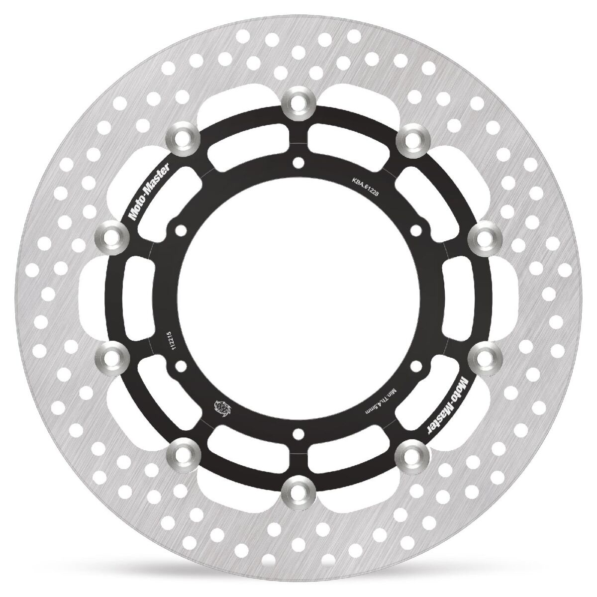 MOTO-MASTER BRAKE ROTOR FLOATING HALO ROUND BLACK 112215